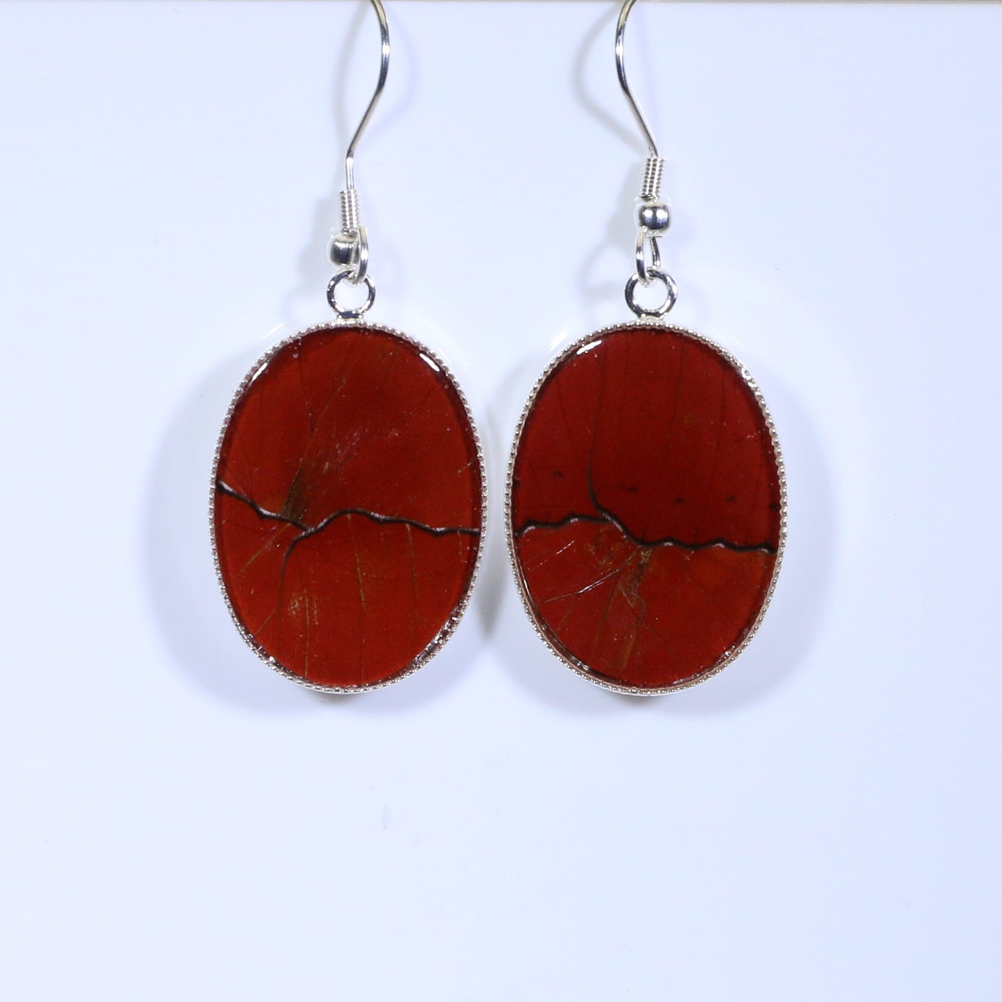 51008 - Real Butterfly Wing Jewelry - Earring Collection - Red Glider Butterfly