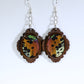 51002 - Real Butterfly Wing Jewelry - Earring Collection - Sunset Moth - Orange