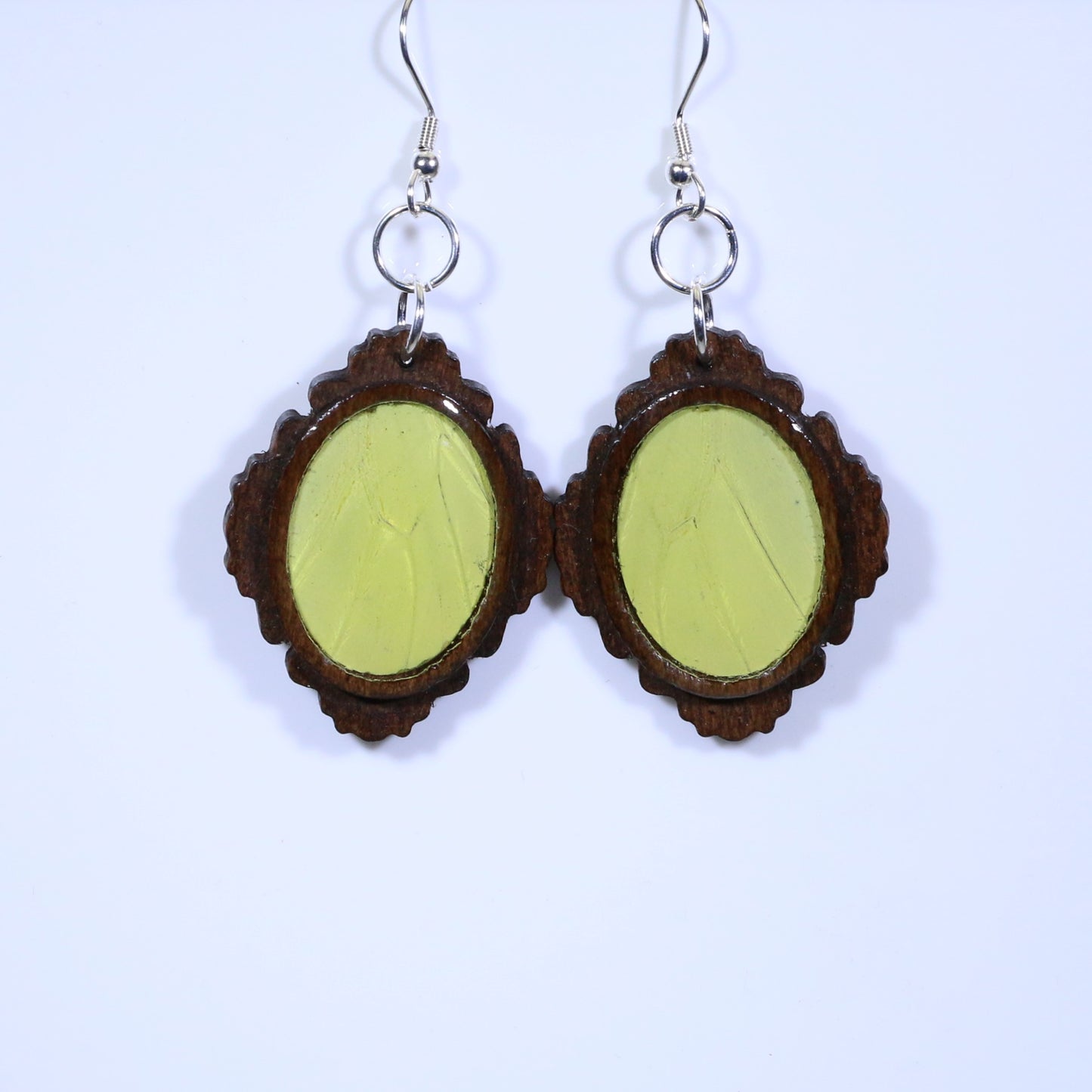 51006 - Real Butterfly Wing Jewelry - Earring Collection - Vibrant Sulphur - Yellow