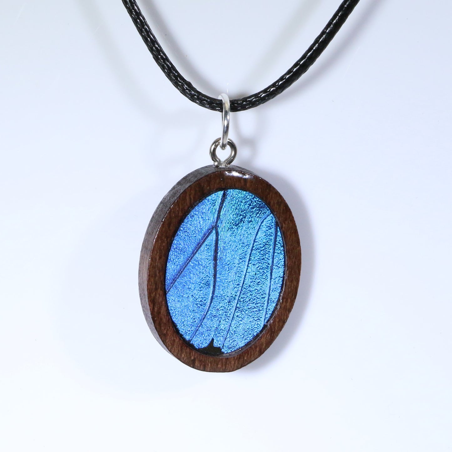 52001 - Real Butterfly Wing Jewelry - Pendant Collection - Blue Morpho