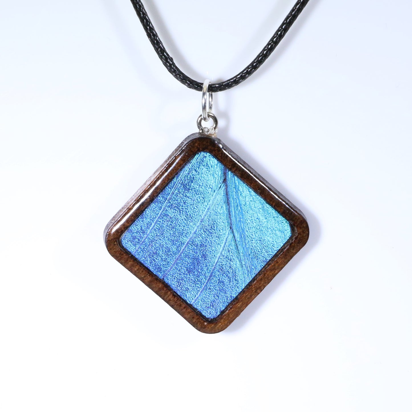 52001 - Real Butterfly Wing Jewelry - Pendant Collection - Blue Morpho