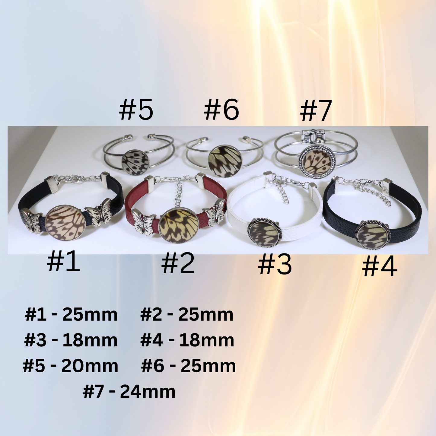 53009 - Real Butterfly Wing Jewelry - Bracelet Collection - Paper Kite Butterfly