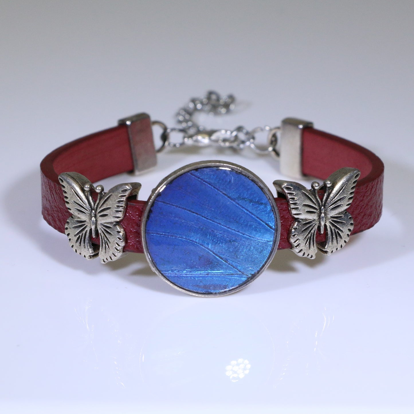 53001 - Real Butterfly Wing Jewelry - Bracelet Collection - Blue Morpho