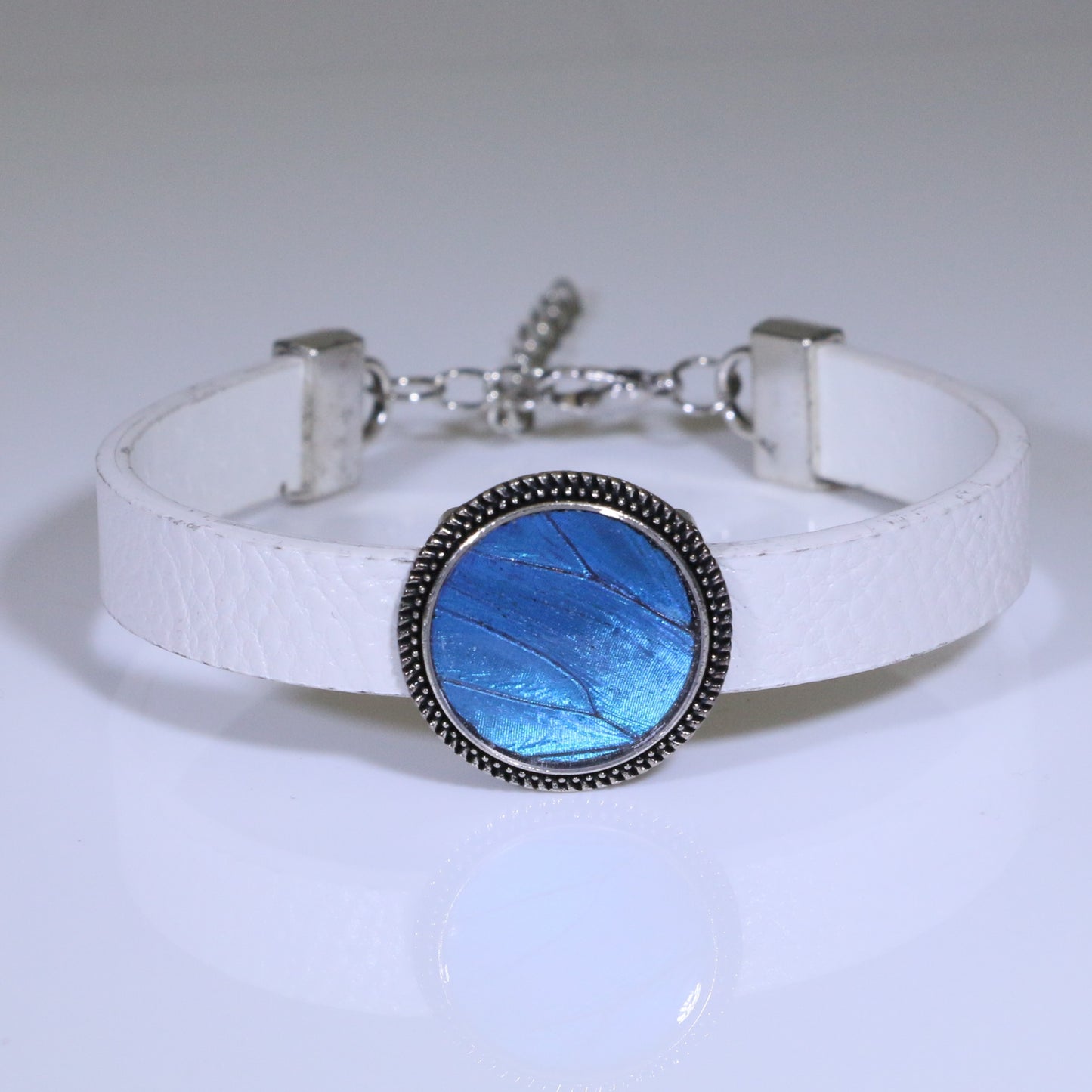 53001 - Real Butterfly Wing Jewelry - Bracelet Collection - Blue Morpho