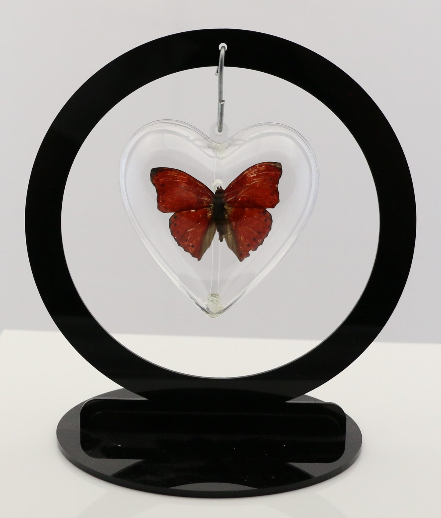 750701 - Butterfly Bubble - Sm. - Heart Shape - Red Glider Butterfly