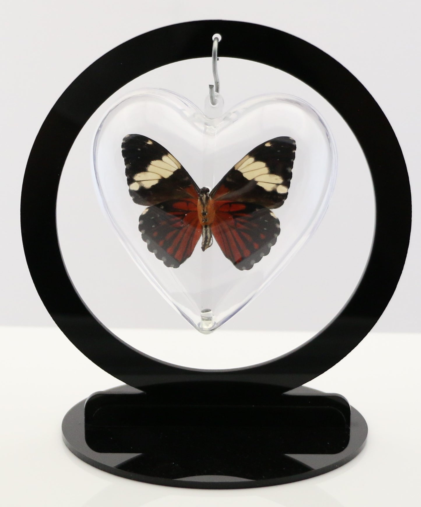 750802 - Butterfly Bubble - Med. - Heart Shape - Turquoise Cracker Butterfly