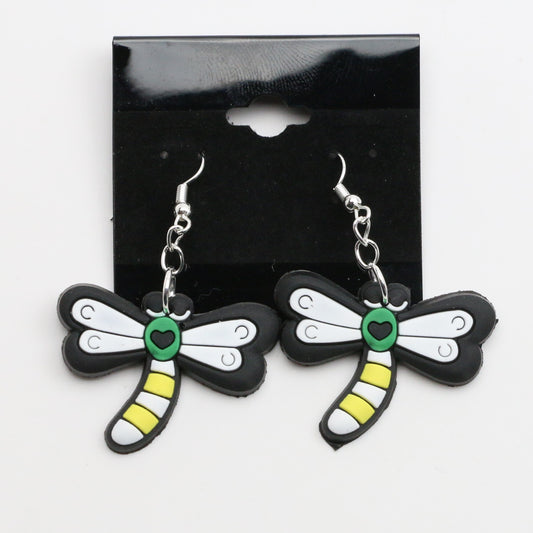 8100410E - Charm - Earrings - Dragonfly