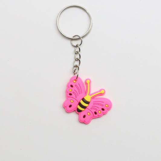 8100104K - Charm - Keychain - Butterfly - Pink