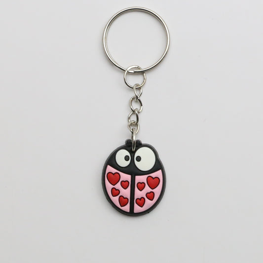 8100441K - Charm - Keychain - Ladybug / Hearts