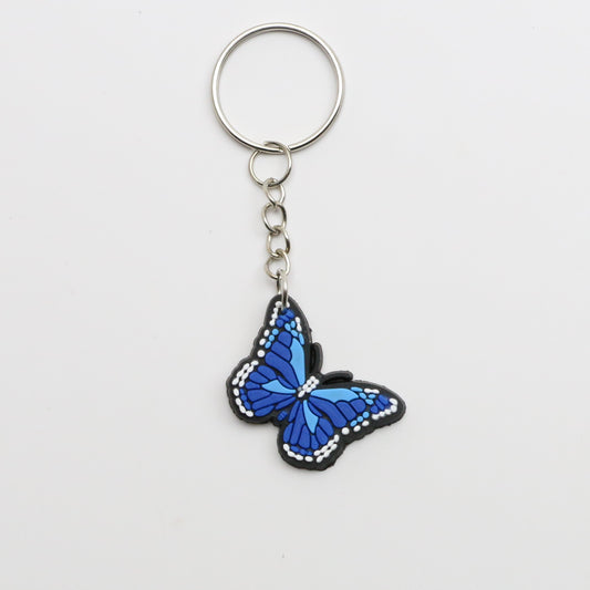 8100300K - Charm - Keychain - Butterfly - Sm. - Blue