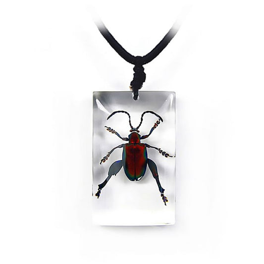 705511 - Jewel Frog Beetle - Rectangle - Necklace