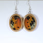 51002 - Real Butterfly Wing Jewelry - Earring Collection - Sunset Moth - Orange