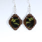 51003 - Real Butterfly Wing Jewelry - Earring Collection - Sunset Moth - Green