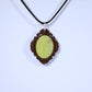 52006 - Real Butterfly Wing Jewelry - Pendant Collection - Vibrant Sulphur Butterfly - Yellow