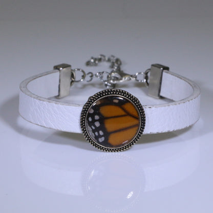 53004 - Real Butterfly Wing Jewelry - Bracelet Collection - Monarch Butterfly