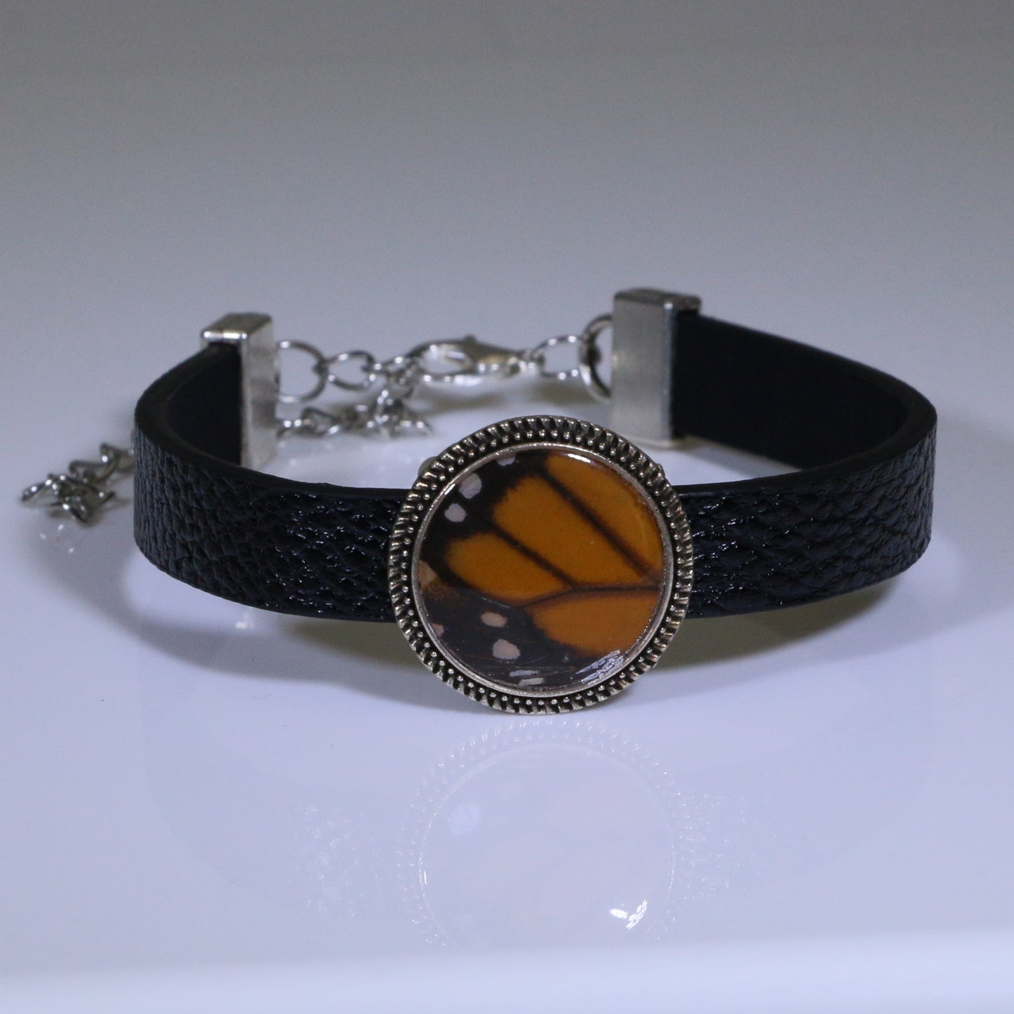 53004 - Real Butterfly Wing Jewelry - Bracelet Collection - Monarch Butterfly