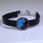 53407 - Real Butterfly Wing Jewelry - Bracelets - Round - Small - Black - Blue Mountain Swallowtail