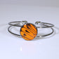 53005 - Real Butterfly Wing Jewelry - Bracelet Collection - Vibrant Sulphur - Orange