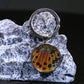 55102 - Real Butterfly Wing Jewelry - Keychain - 25mm - Sunset Moth - Orange