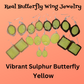 51006 - Real Butterfly Wing Jewelry - Earring Collection - Vibrant Sulphur - Yellow