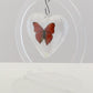 750701 - Butterfly Bubble - Sm. - Heart Shape - Red Glider Butterfly