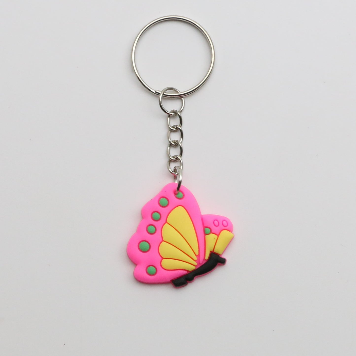 8100101K - Charm - Keychain - Butterfly - Pink / Yellow