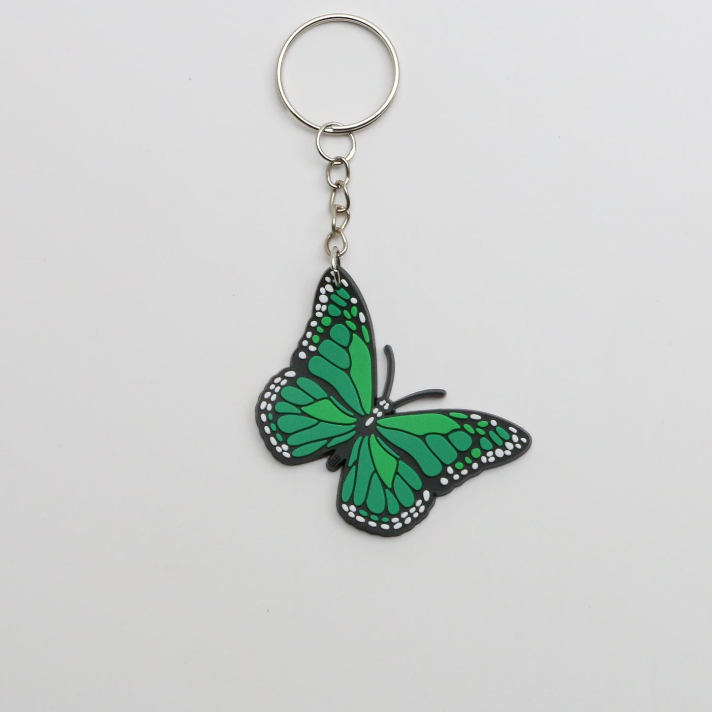 8100201K - Charm -Keychain -  Butterfly - Lg. - Green