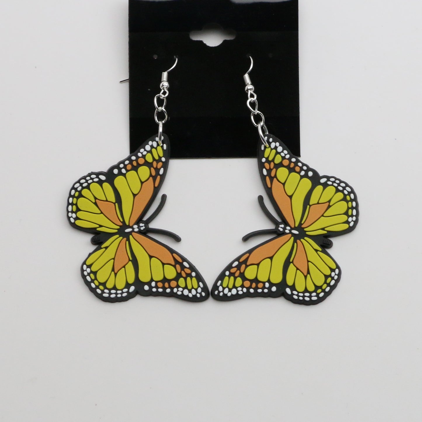 8100203E - Charm - Earrings - Butterfly - Lg. - Yellow