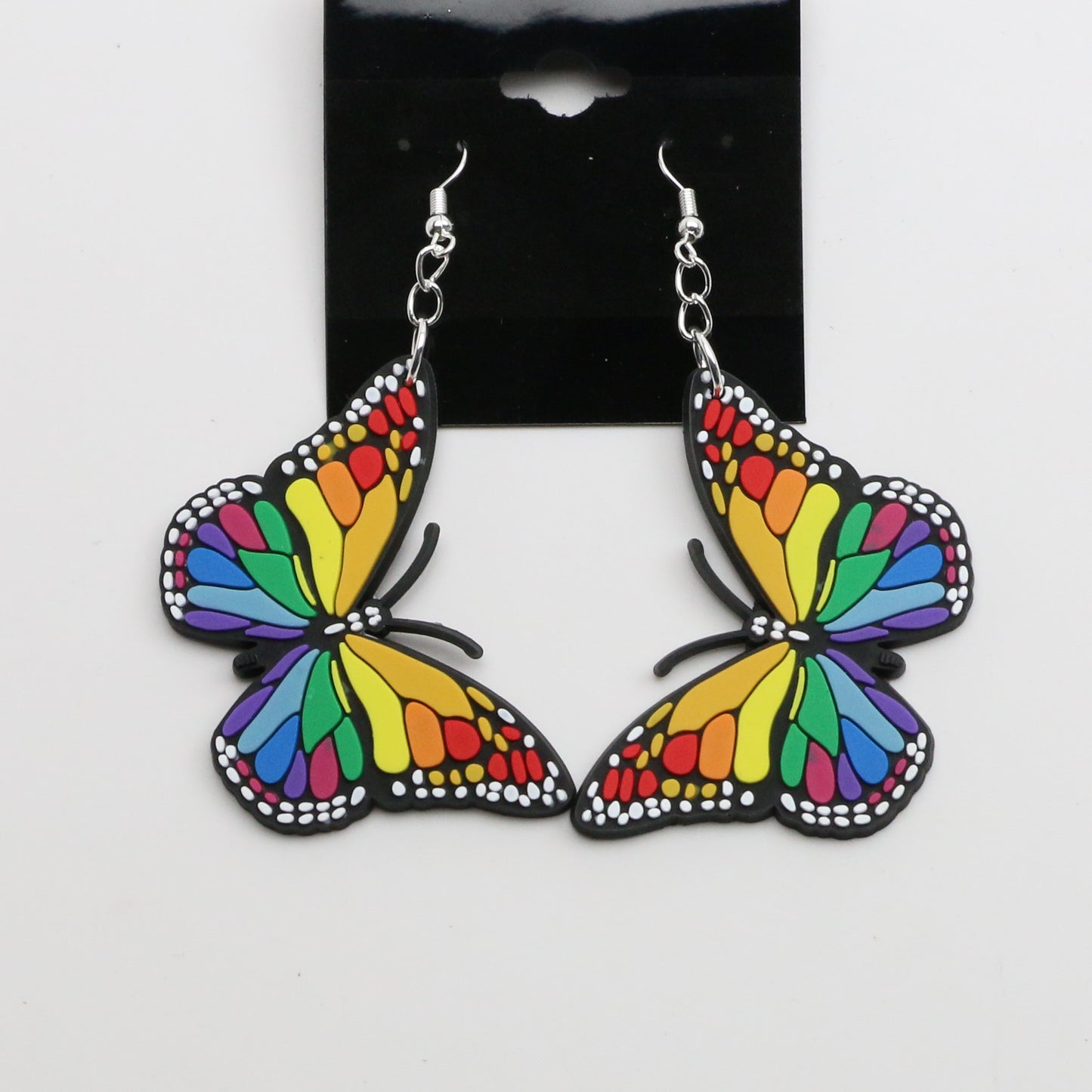 8100206E - Charm - Earrings - Butterfly - Lg. - Rainbow
