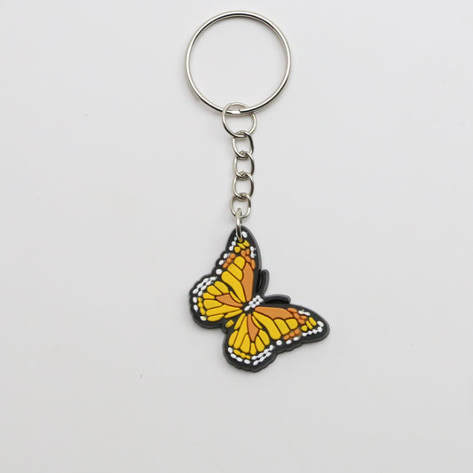 8100303K - Charm - Keychain - Butterfly - Sm. - Yellow