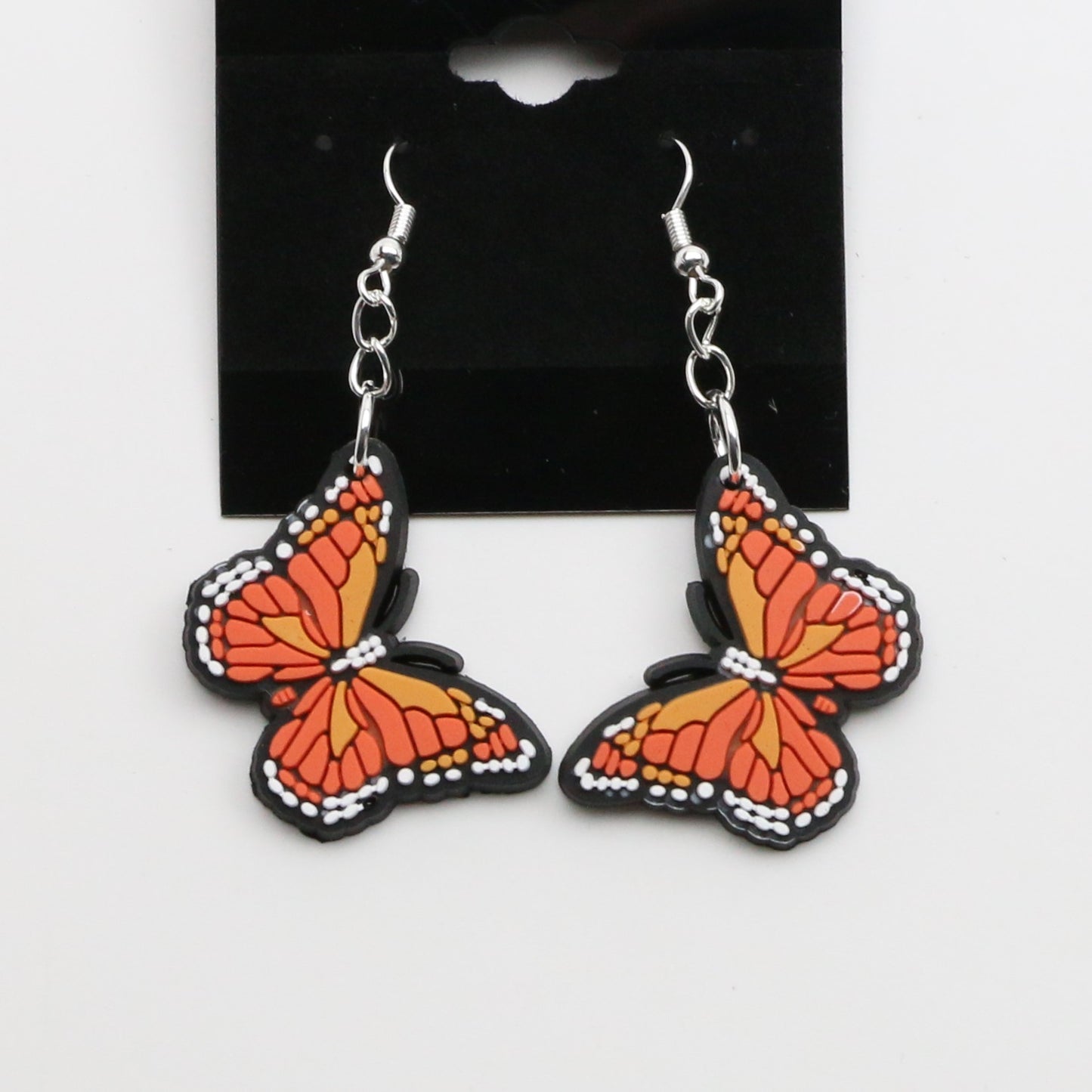 8100304E - Charm - Earrings - Butterfly - Sm. - Orange